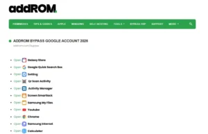 Addrom FRP Bypass Apk
